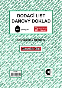 Dodací list - daňový doklad A5 - EET ET130